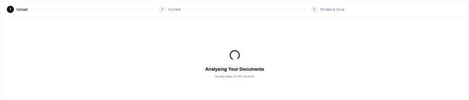 Qanooni analysing the uploaded agreements to derive playbook positions